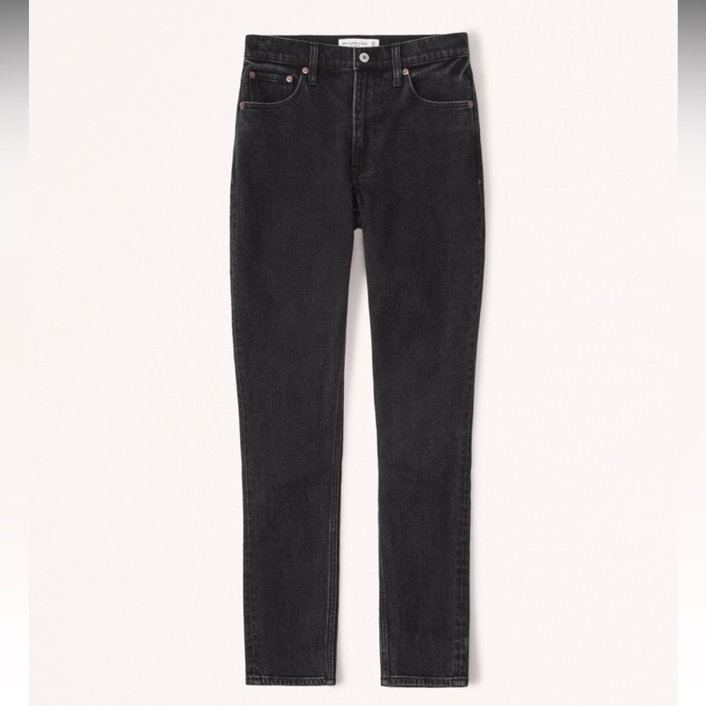A&F Black High Rise Skinny Jeans 000 23P Petite Short length